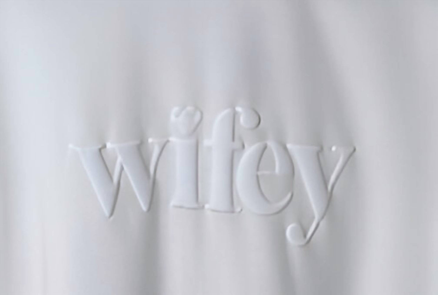 Distressed Vintage Couture - Women's Wifey Puff Crewneck Top