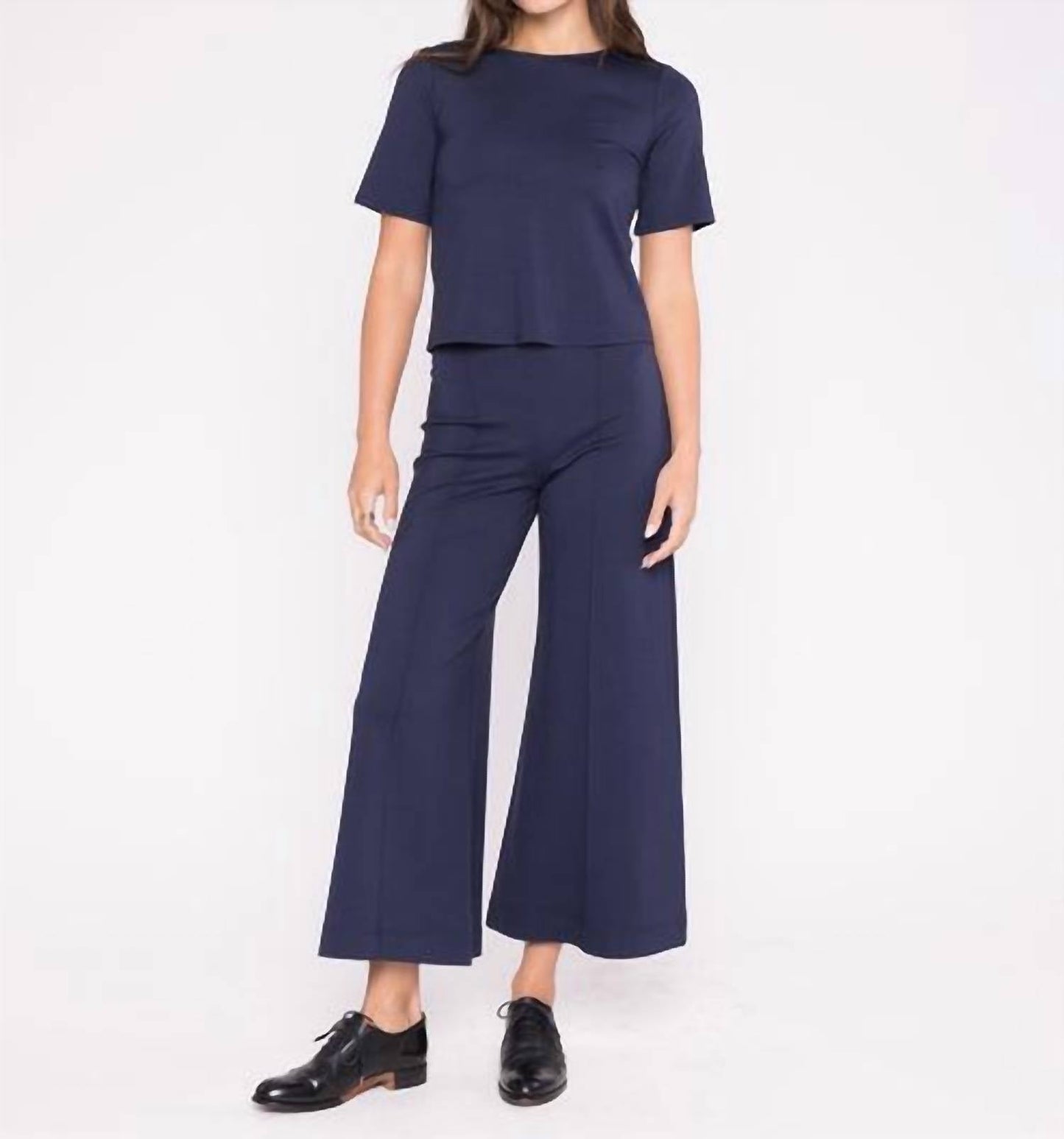 Ripley Rader - Ponte Knit Short Sleeve Top