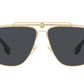 Versace - Square Non Polarized Sunglasses - 2242 1002 - 87