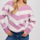 Bluivy - Chevron Soft Fuzzy Pullover