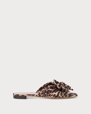 Loeffler Randall - Sandália Rasa Feminina Daphne Plissada com Nó