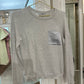 J. Society - Women's Crewneck With Satin Pocket Sweatshirt