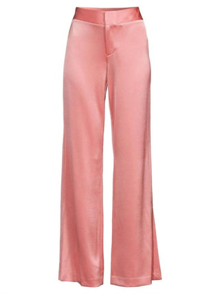 Alice + Olivia - Jc Satin Wide Leg Slit Pants