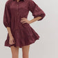 Entro - Tiered Mini Dress with lace Trim