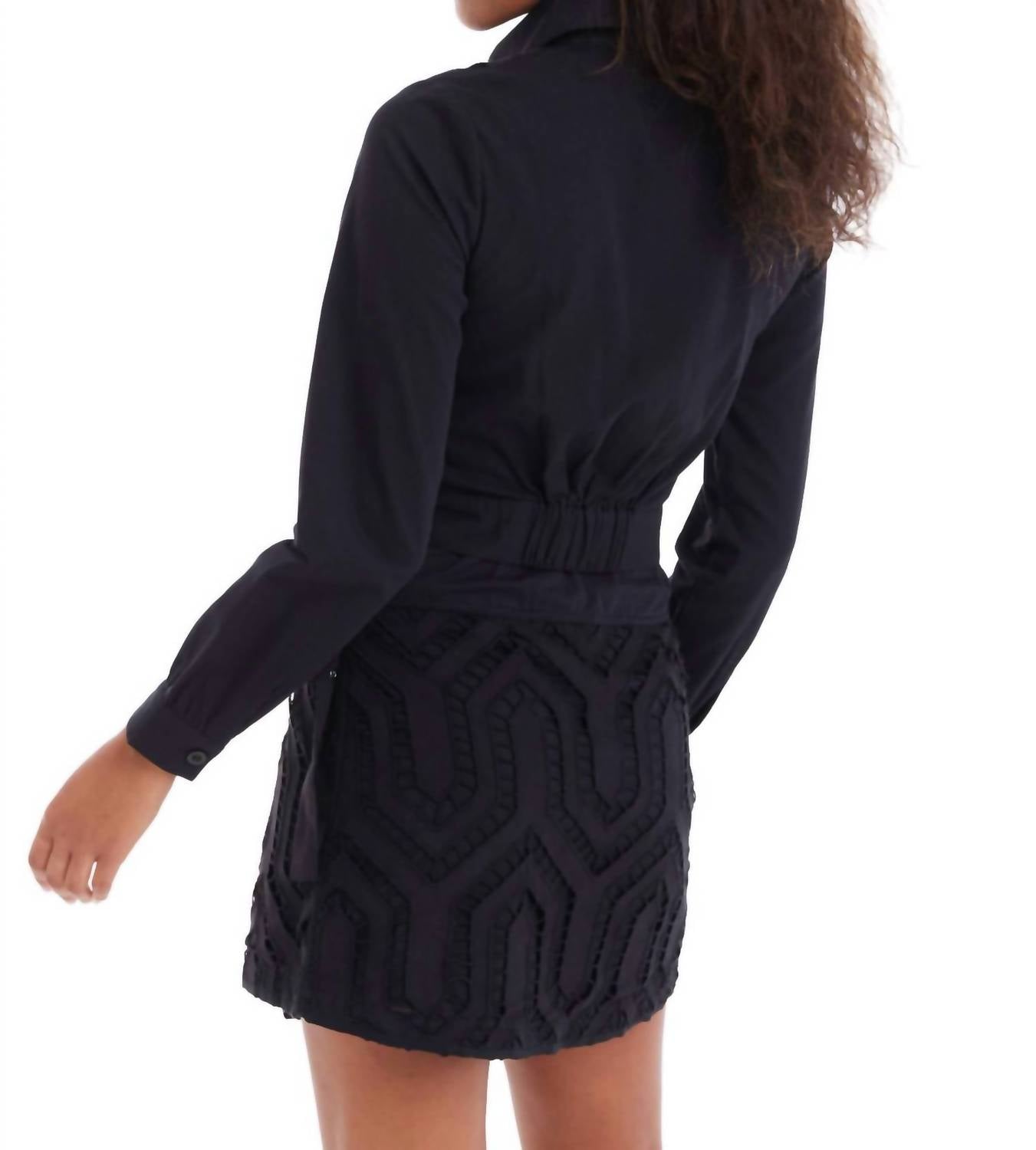Allison New York - Diamond Cropped Shacket