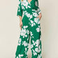 Double Take - Full Size Printed Tie Back Wide Leg Jumpsuit