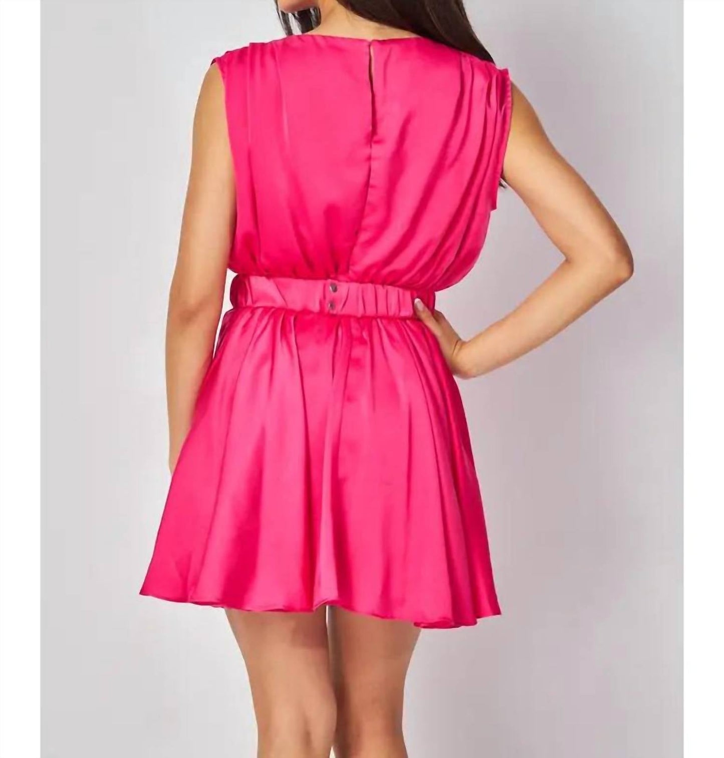 Big Hit Fashion - Satin Mini Dress