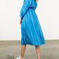 Thml - Stripe Dress With Orange Detail