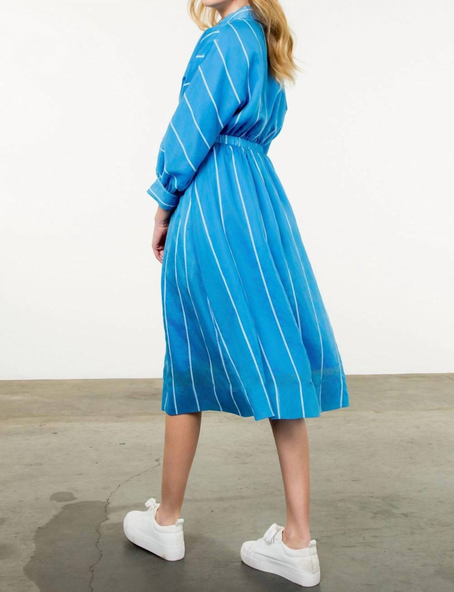 Thml - Stripe Dress With Orange Detail