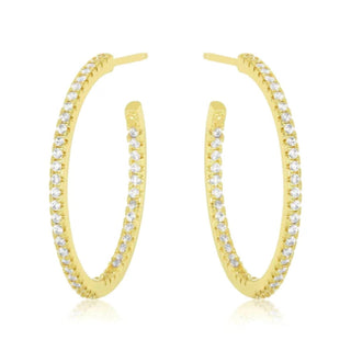 Melinda Maria - Brincos de argola femininos Badass de 1"