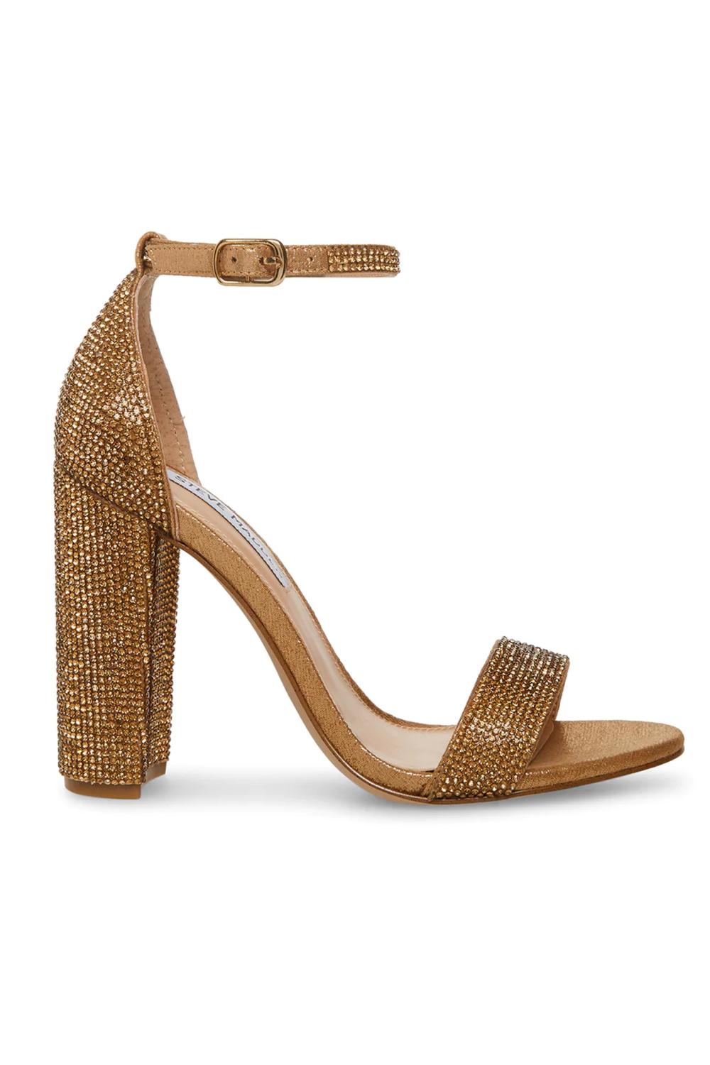 Steve Madden - Women's Carrson Crystal Ankle Strap Heels