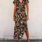 Dress Forum - Flutter Sleeve Satin Maxi Dress