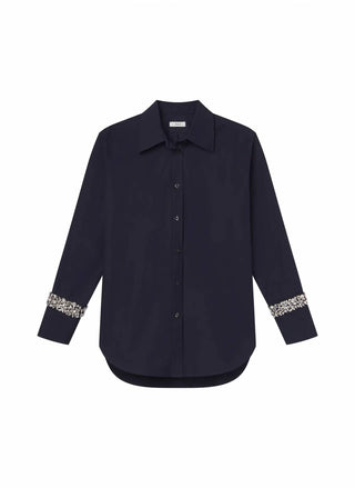 ALC - Camisa Calvin com mangas enfeitadas