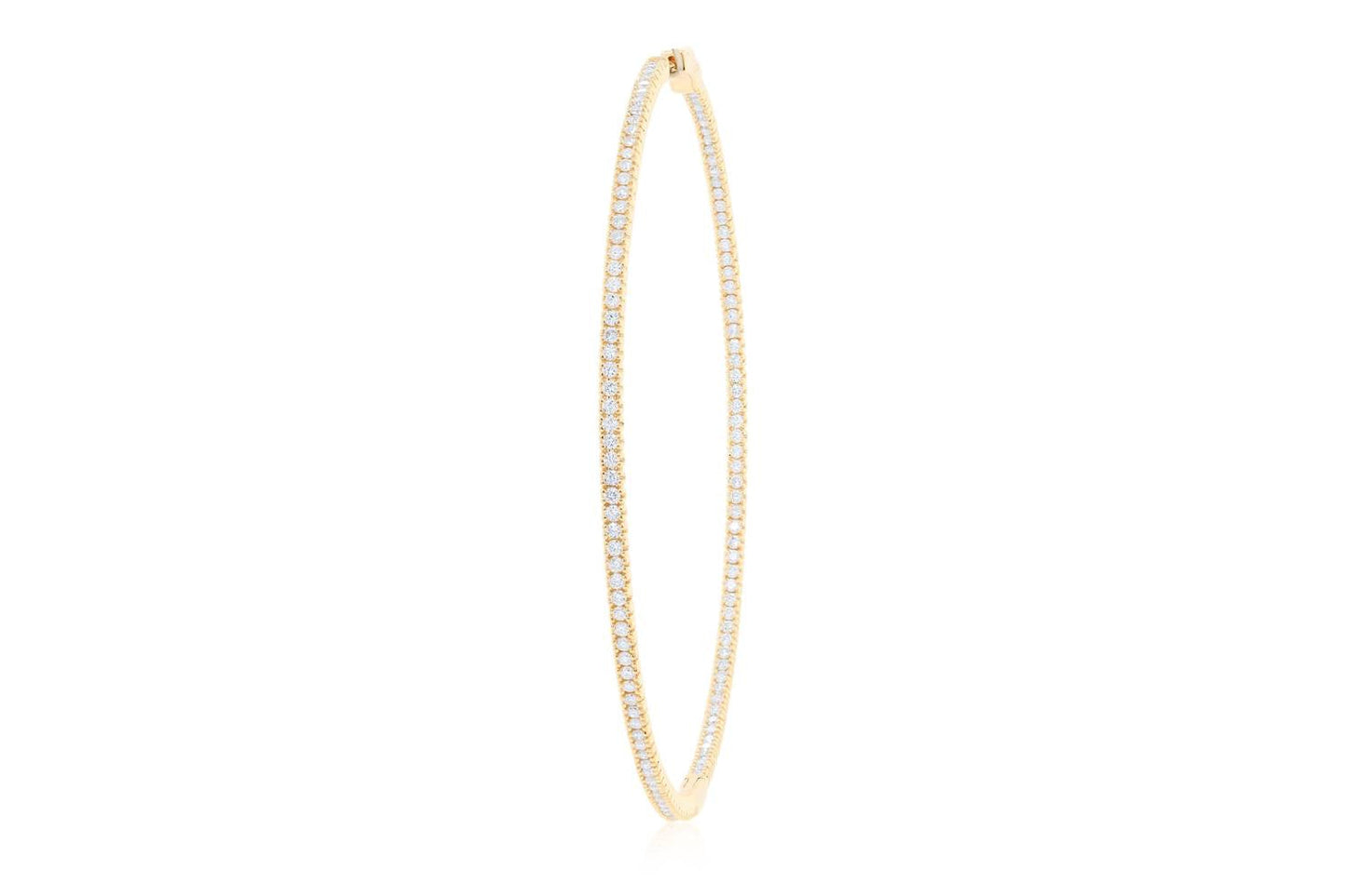 Diana M Jewels - 2.00 Cts Diamond Hoop Earrings