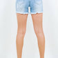 American Bazi - High Waist Distressed Frayed Denim Shorts