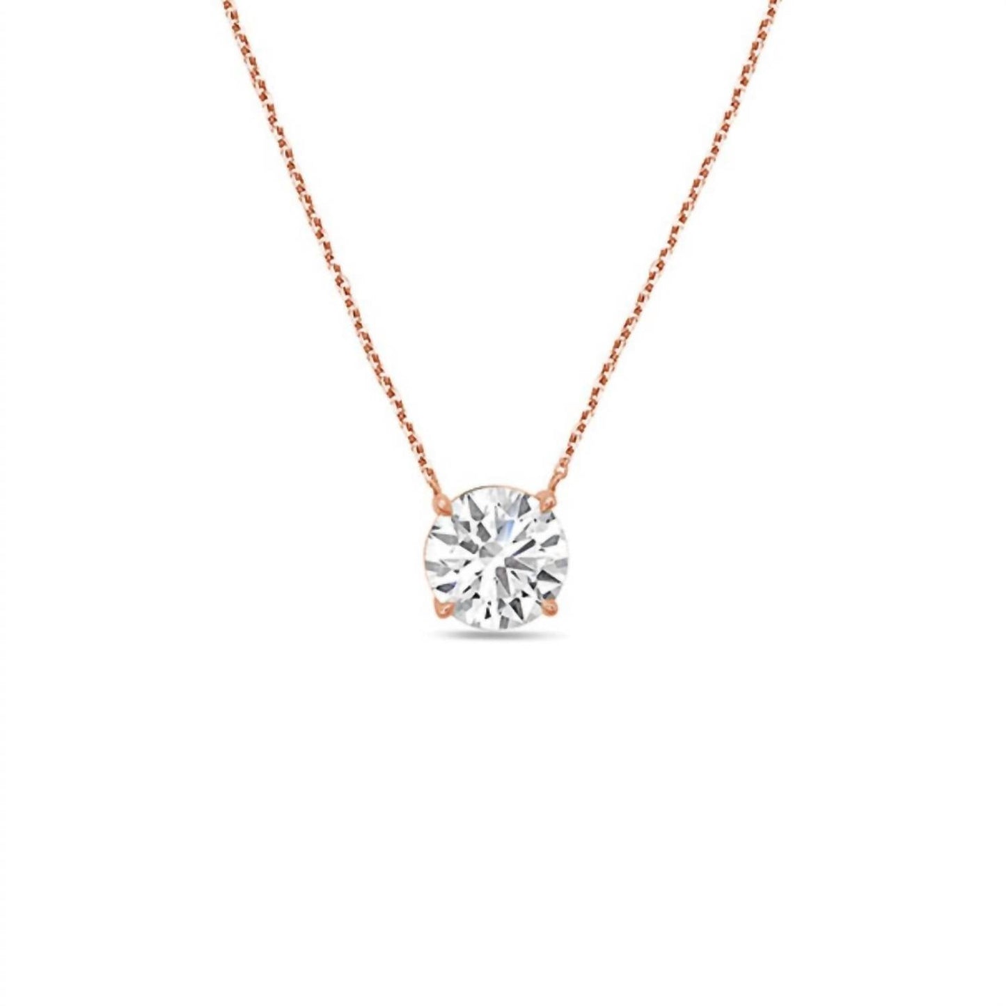 Diana M Jewels - 2.00 Cts Lab Grown Diamond Solitaire Pendant Necklace