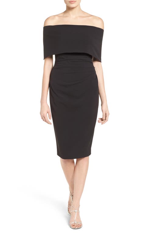 Vince Camuto Popover Cocktail Dress in Black, Size 4