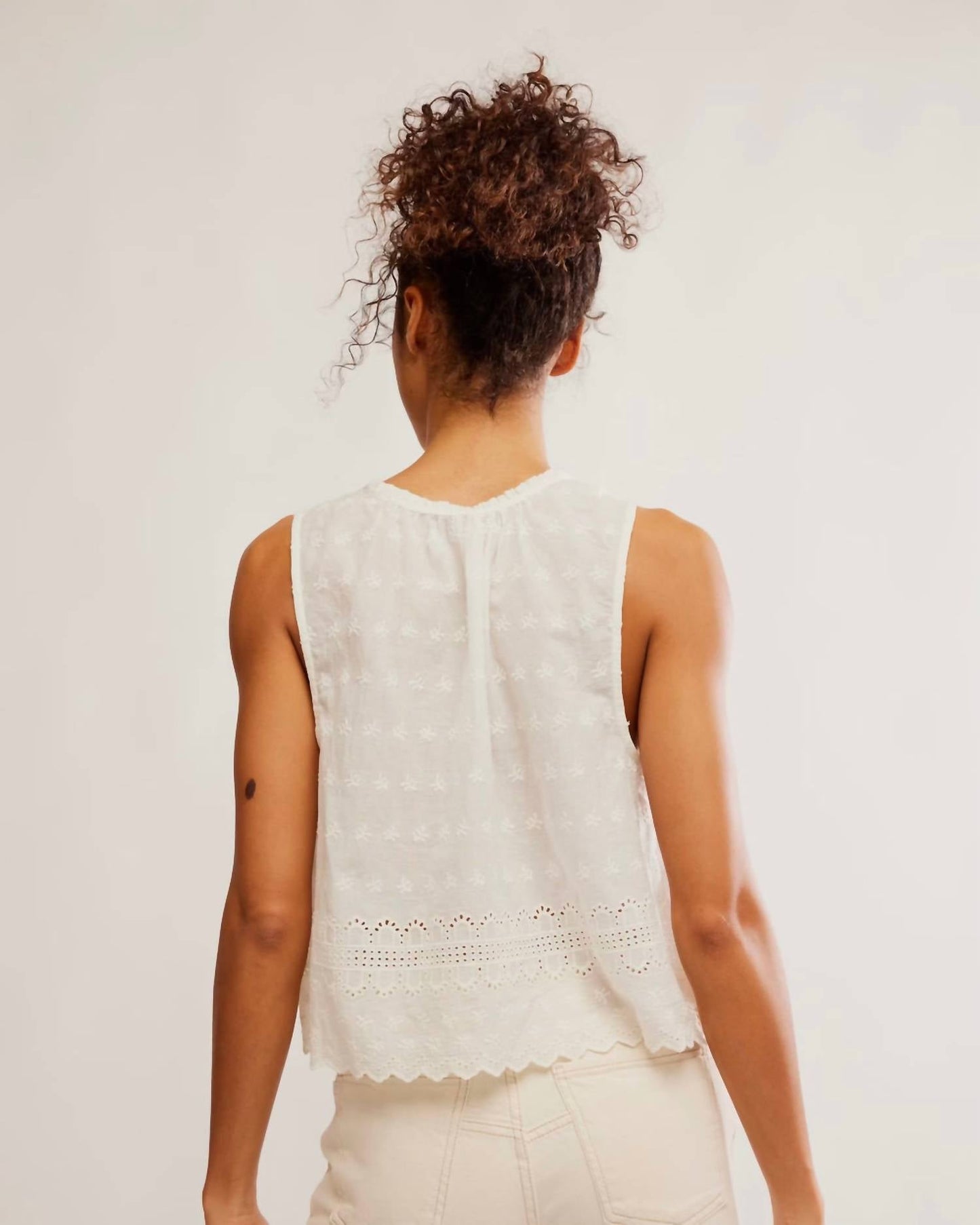 Free People - Marina Eyelet Tank Top