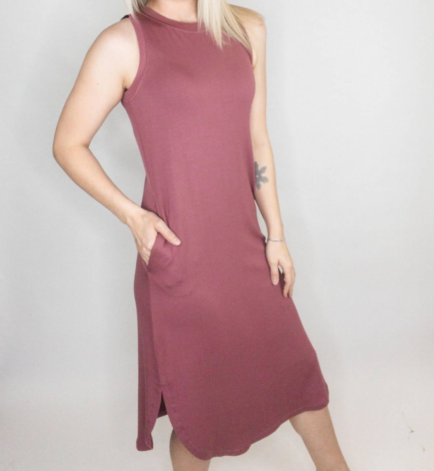 Staccato - Marsala Modal Midi Dress