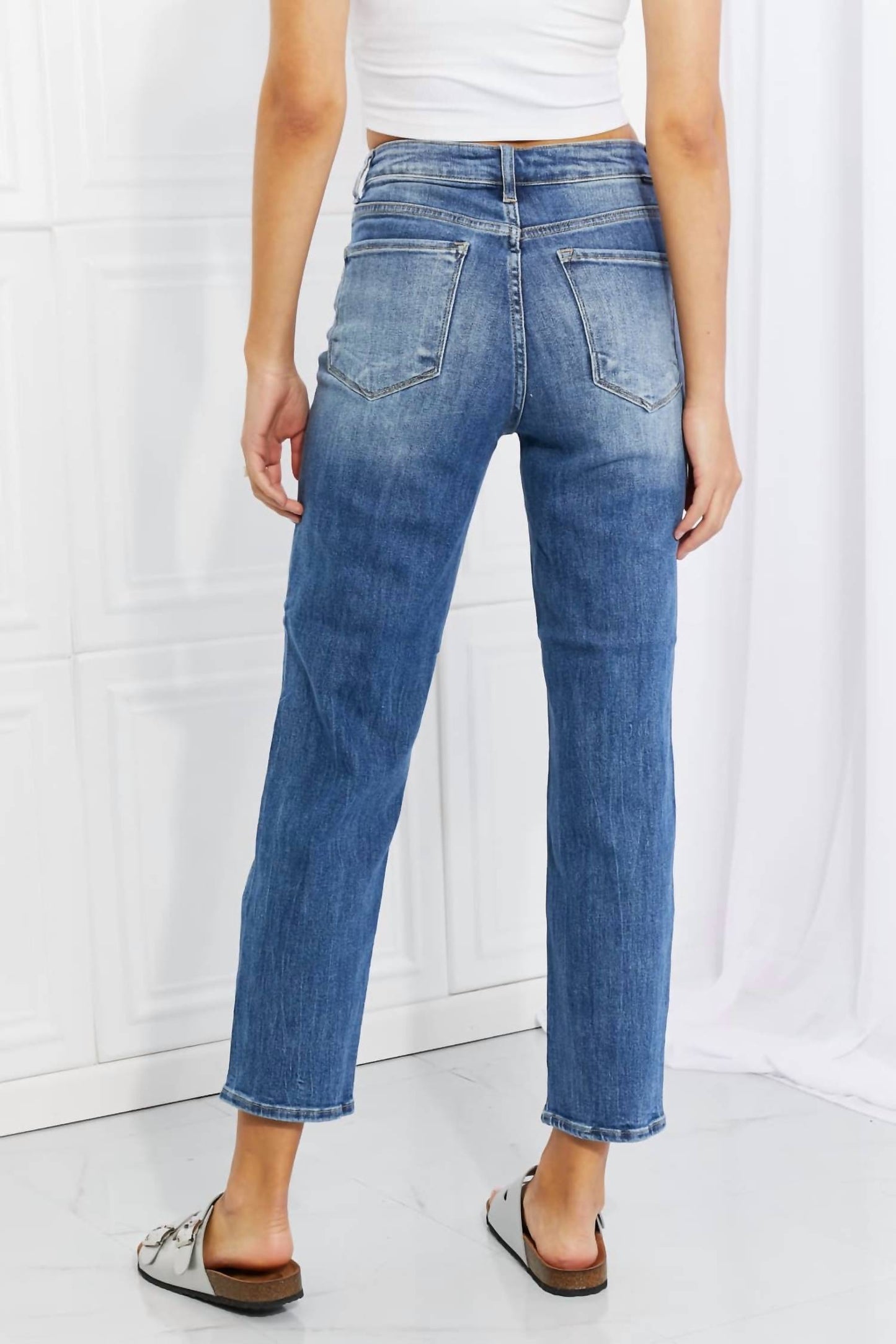 Risen - Women's Full Size Emily High Rise Relaxed Jeans