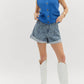 Entro - Denim High Waisted Shorts
