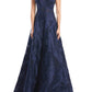 Daymor - Leaf Embroidered Evening Dress