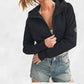 Aemi + Co - Cropped Hooded Sweatshirt