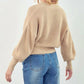 &Merci - CROPPED RIBBED-KNIT SWEATER