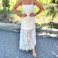 Aureum - Lace Trim Midi Dress