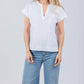 Elliott Lauren - Ramy V-neck Top With Mirror Sequin Detail