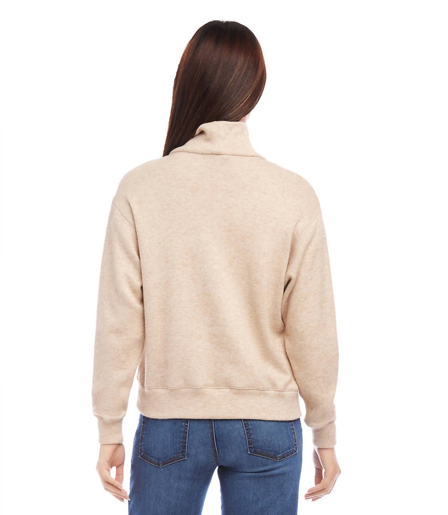 Karen Kane - Faux Wrap Turtleneck