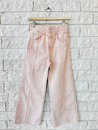 Veronica Beard - Calça Jeans Taylor Cropped Cintura Alta e Larga