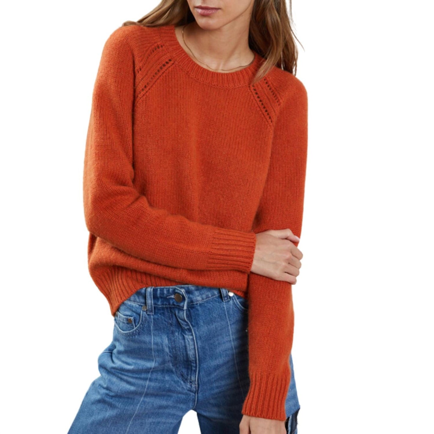 Autumn Cashmere - Relaxed Open Raglan Crew Sweater