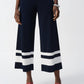 Joseph Ribkoff - Stripe Pull On Wide Leg Culotte Pants