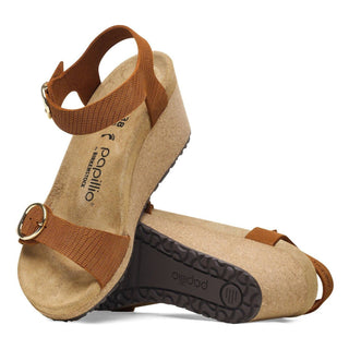 Birkenstock - Sandália Soley com fivela de anel e salto plataforma