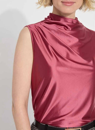 Lysse - Blusa de malha de cetim Irina