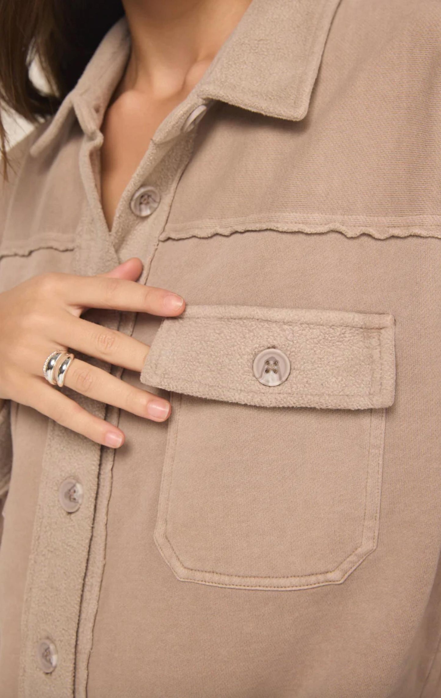 Z Supply - Mixed Media Shacket