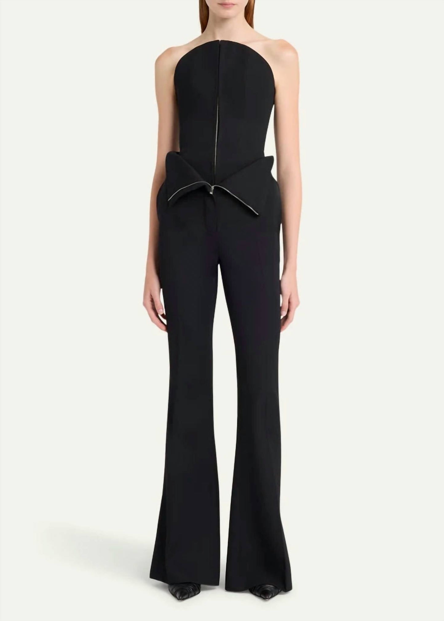 Alexander Mcqueen - Curved Strapless Bustier