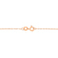 AGS Certified 10K Rose Gold 1/5 Cttw Bezel Set Round Diamond Solitaire 16-18" Adjustable Pendant Necklace (H-I Color, VS1-VS2 Clarity)