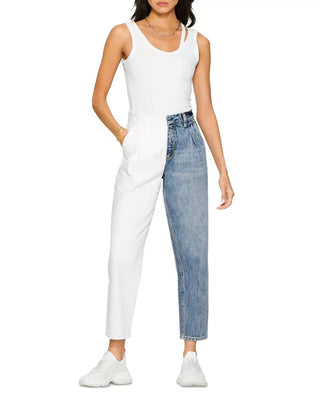 Blue Revival - Happy Hour Color Blocked Ankle Jeans