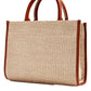Versace - Women's Athena Raffia Leather Small Shopper Tote Bag