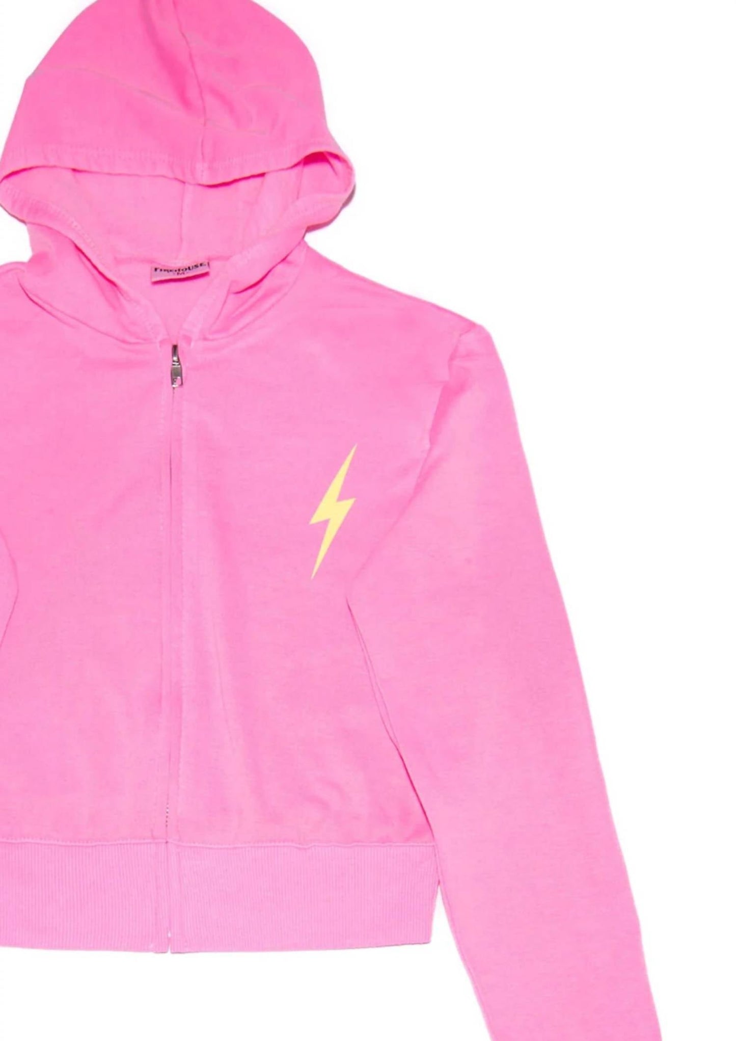 Firehouse - Girl's Palisades Neon Yellow Bolt Zip Hoodie