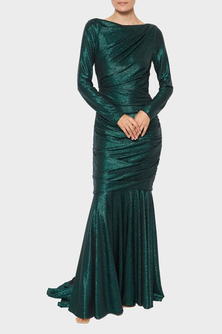 Talbot Runhof - Vestido longo elástico com estampa Mirrorball