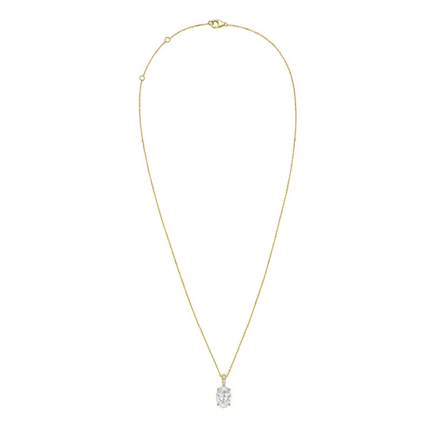 Diana M Jewels - Women's Lab Grown Diamond Solitaire Pendant Necklace