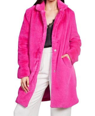 Skies Are Blue - Faux Fur Teddy Coat