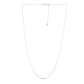 Adjustable Cable Chain in 14k White Gold (1.0mm)