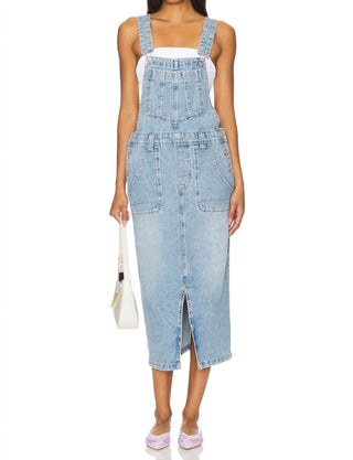 Free People - Bardot Denim Skirtall Overalls