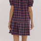 Entro - Plaid To Meet You Dress
