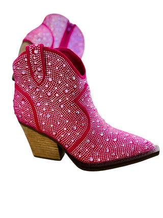 Very G - Women's Leg Up Rhinestone Booties