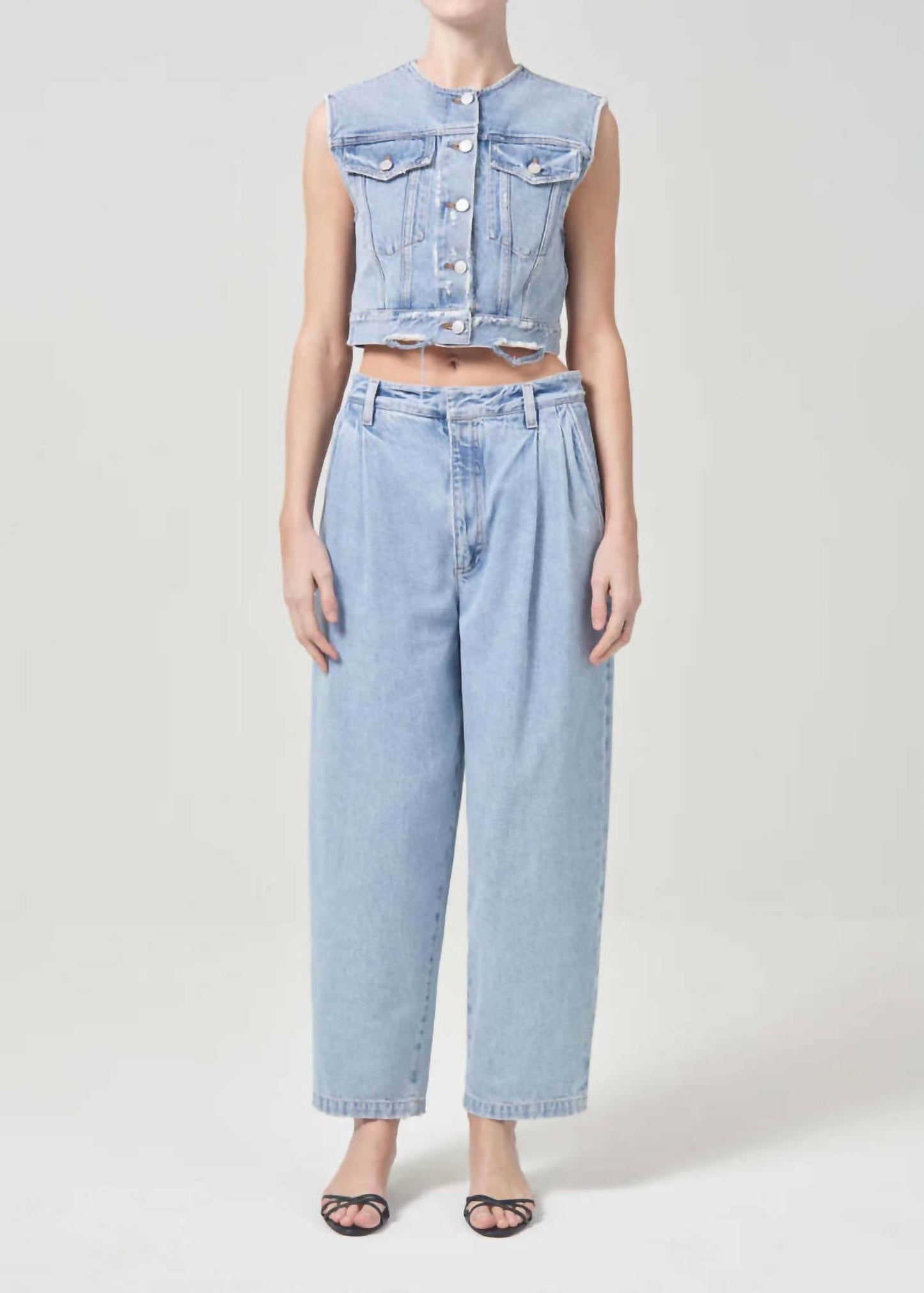 Agolde - Colete Leo Cropped